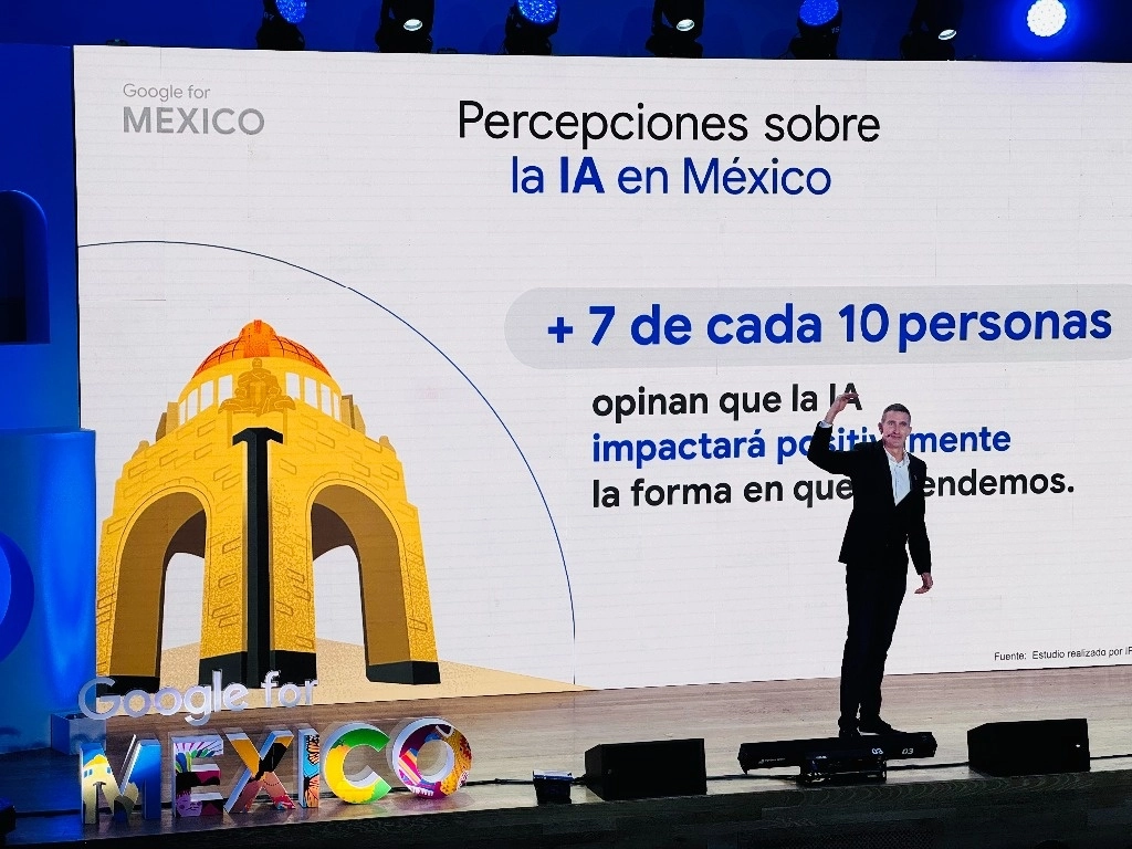 En 2023, el impacto económico generado por Google en negocios y empresas mexicanas ascendió a 278 mil millones de pesos, dio a conocer Julian Coulter, director general de Google México, el 10 de septiembre de 2024. Foto Julio Gutiérrez