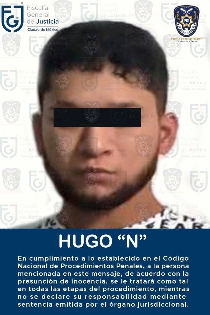 La defensa del individuo, sin embargo, solicitó la duplicidad del término constitucional de 144 horas, para que se defina su situación jurídica. Foto FGJCDMX