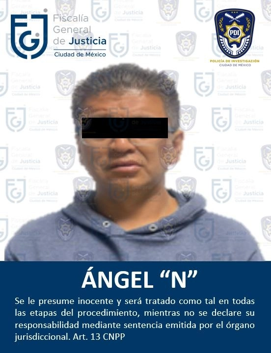 El pasado 11 de marzo, el individuo presuntamente habría agredido a Gisela, con un arma punzocortante, en el domicilio conyugal. Foto Fiscalía CDMX