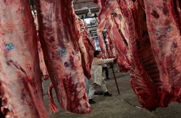 Cortes de carnes exhibidos en un mercado de la Ciudad de México. Foto Cuartoscuro / Archivo
