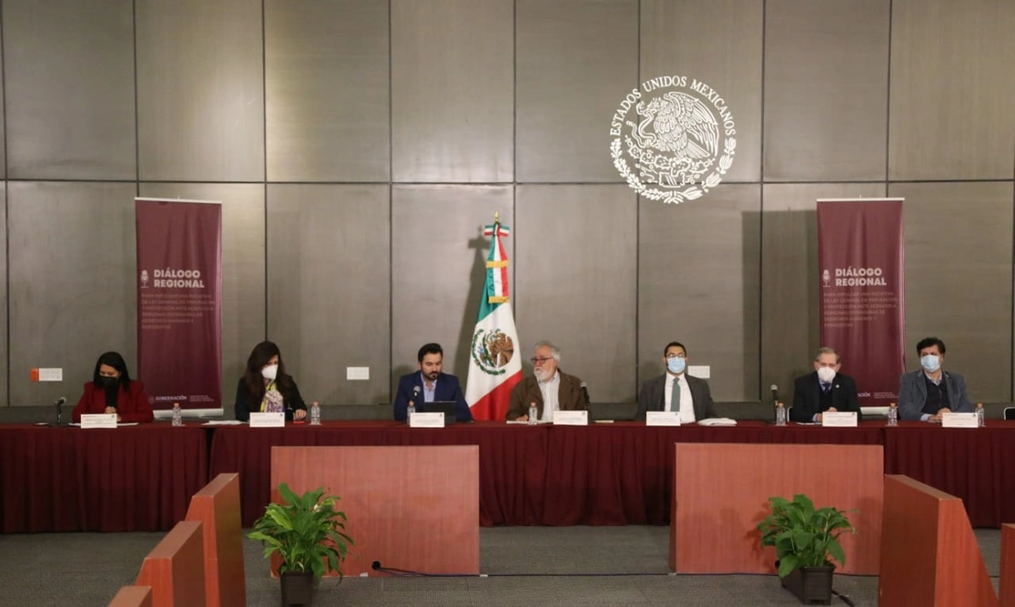 Este lunes se realizó el primer foro regional para la reforma a la Ley para la Protección de Personas Defensoras de Derechos Humanos y Periodistas. Foto tomada del Twitter de @A_Encinas_R