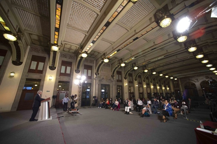 La conferencia matutina presidencial del 2 de septiembre de 2020. Foto cortesía Presidencia