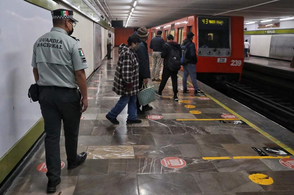 Actividad en la estación La Raza. Foto Marco Peláez