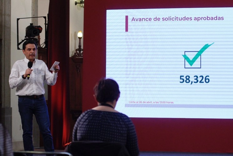 Zoé Robledo dijo que las beneficiarias pagarán una tasa de interés de 6.5% anual, la más baja del mercado. Foto Cristina Rodríguez/Archivo