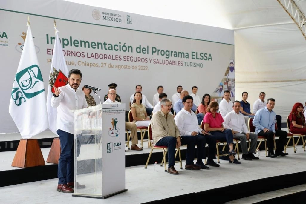 Implementación del Programa Entornos Laborales Seguros y Saludables (Elssa) para el sector turístico en Chiapas, el 27 de agosto de 2022. Foto ‘La Jornada’
