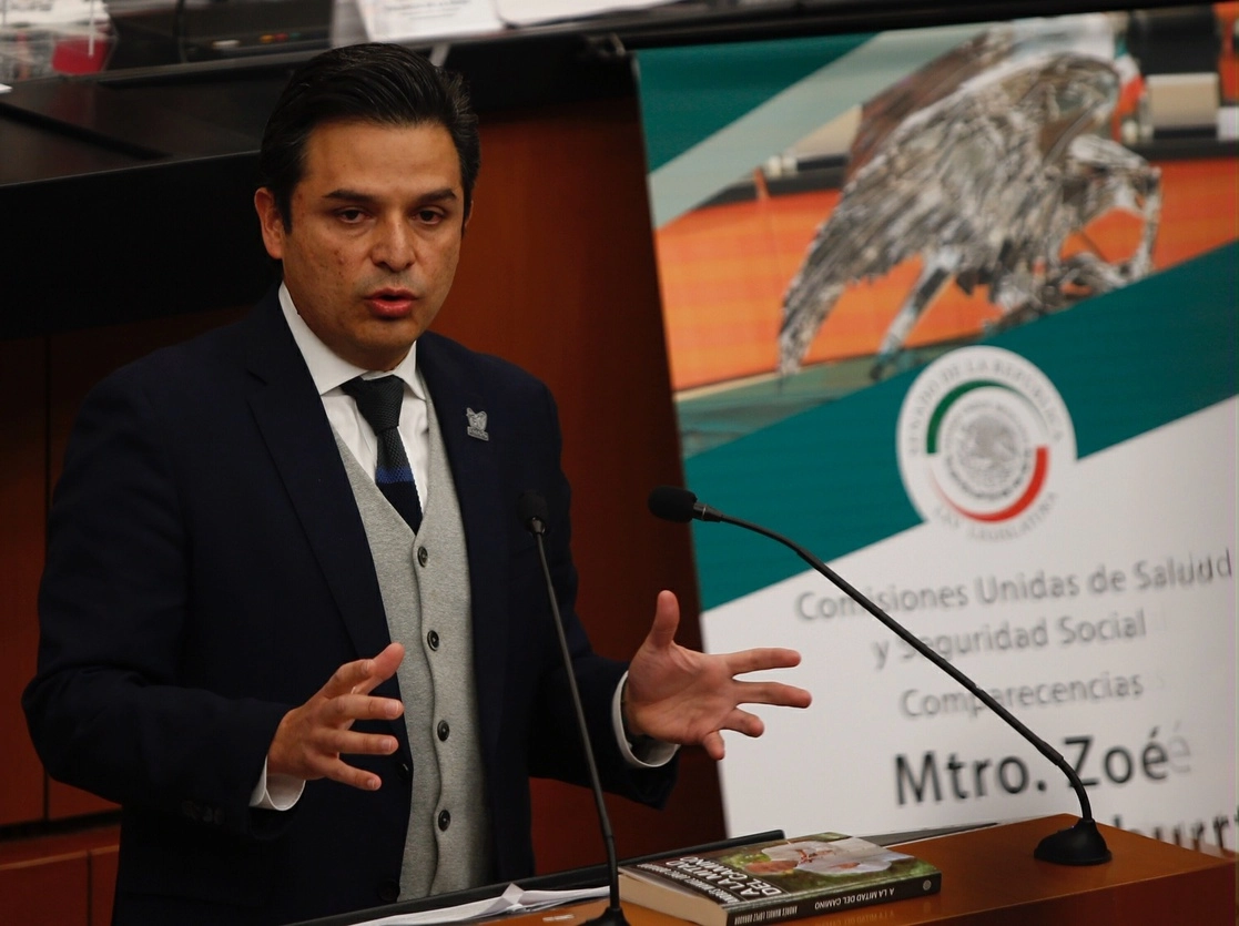 Zoé Robledo, director general del IMSS encabezó un evento en el contexto del Día Internacional de la Eliminación de la Violencia contra la Mujer. Foto Guillermo Sologuren/Archivo