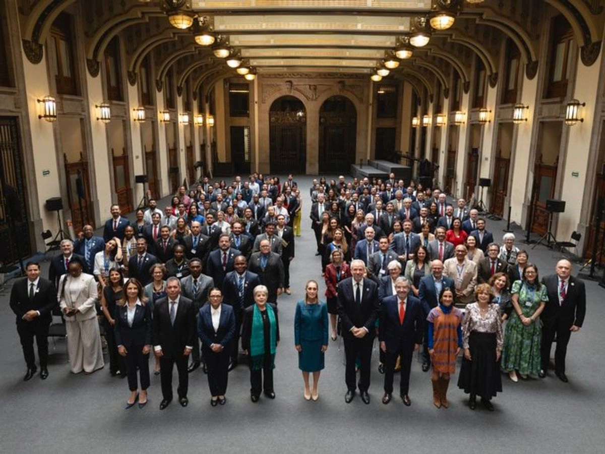 La presidenta Claudia Sheinbaum enbezó la Reunión Ministerial de América Latina y el Caribe para contribuir a la acción climática. Foto tomada de la cuenta de X