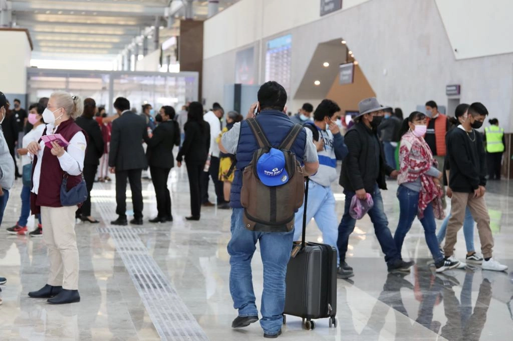 Instalaciones del Aeropuerto Internacional Felipe Ángeles, en Zumpango, Estado de México, el 21 de marzo de 2022. Foto Roberto García Ortiz
