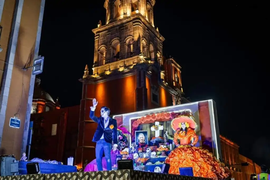 Altar que se exhibió este jueves 17 de octubre durante la festividad. Foto La Jornada