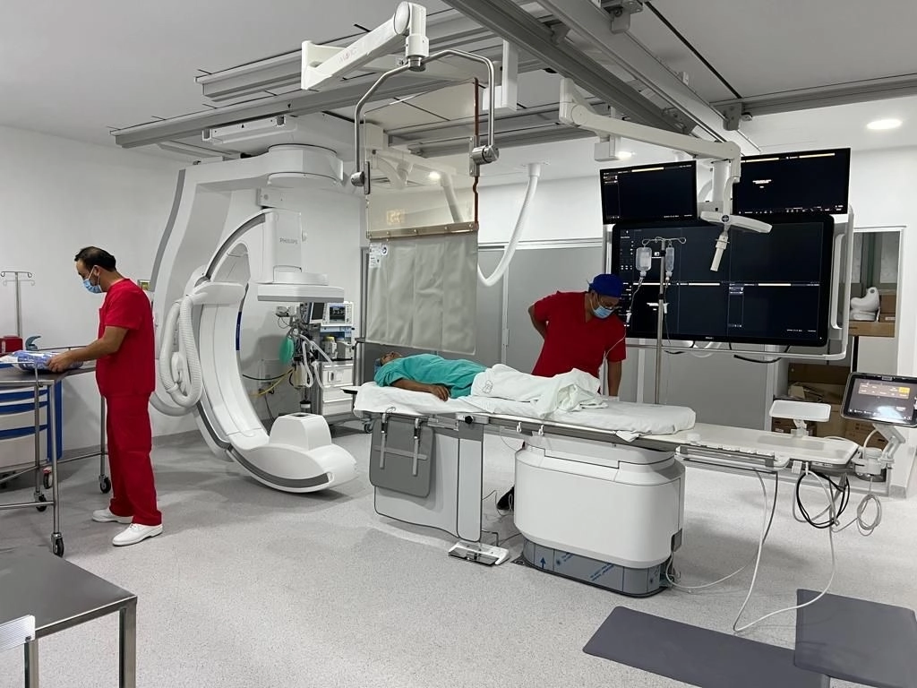 El IMSS estado de México informó que fue inaugurada una nueva sala de Hemodinamia en el Hospital General de Zona 197. Foto Javier Salinas Cesáreo