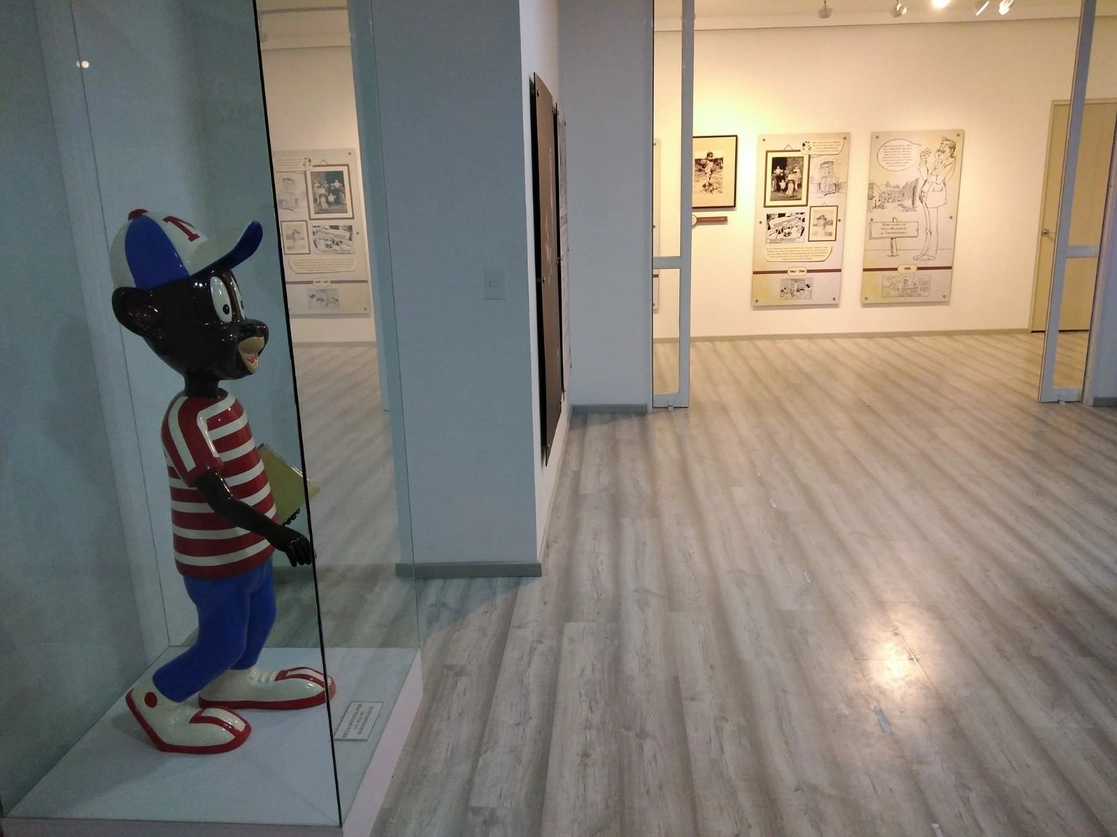 Aspecto de la exposición permanente ‘Una vida entre viñetas’, que celebra la obra de Sixto Valencia Burgos, creador de la imagen definitiva de Memín Pinguínl. Foto Juan Ricardo Montoya 