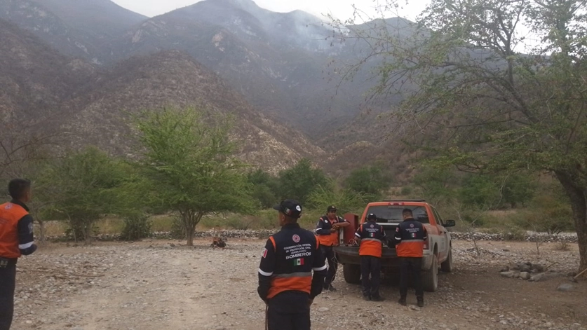 El control del incendio en en la Sierra Gorda de Guanajuato ha sido difícil de controlar. Foto La Jornada