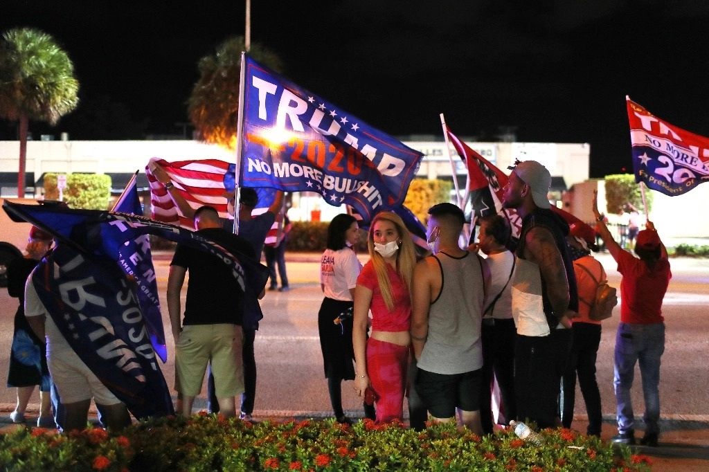 Seguidores de Donald Trump en Florida. Foto Afp