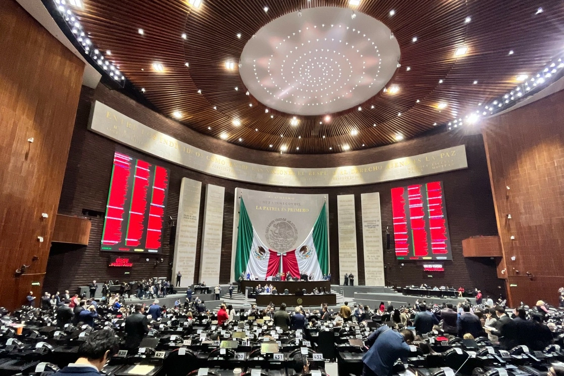 La sesión en la Cámara de Diputados del pasado 15 de diciembre, cuando se realizó la discusión y votación en lo general y particular del llamado ‘Plan B’ de la Reforma Electoral. Foto Luis Castillo
