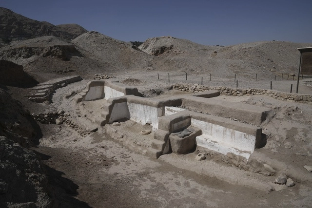 Sitio arqueológico en la ciudad  antigua de Jericó en Palestina. Foto Ap