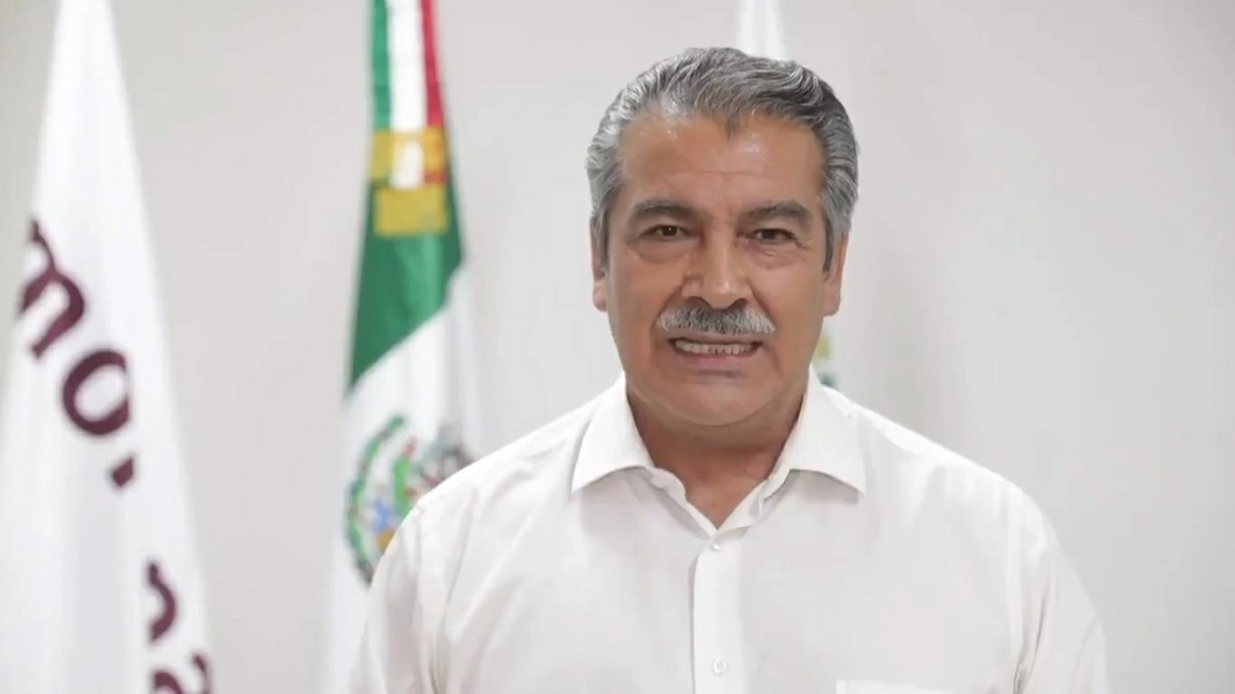 El morenista Raúl Morón durante su mensaje difundido en sus redes sociales