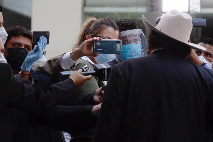 Reporteros de medios de comunicación durante una entrevista en el Senado de la República. Foto Cristina Rodríguez / Archivo