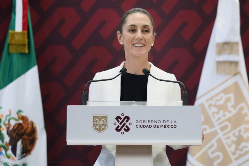 La Jefa de Gobierno de la CDMX, Claudia Sheinbaum, durante su conferencia de prensa este martes 4 de octubre de 2022. Foto cortesía del Gobierno de la CDMX