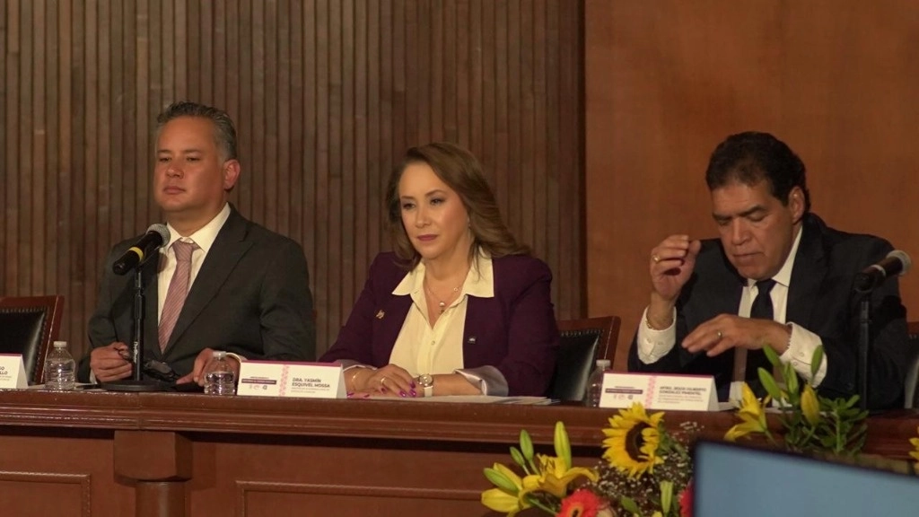 Yasmín Esquivel Mossa, ministra de la SCJN, participó en el Foro de Análisis de la Reforma al Poder Judicial, realizado en el estado de Querétaro. Foto 'La Jornada'
