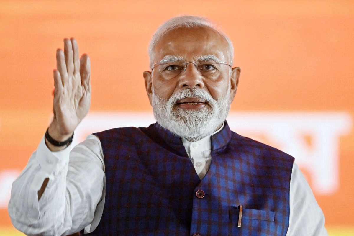 El primer ministro de India, Narendra Modi, durante un evento en Calcuta, el 22 de agosto de 2025. Foto 