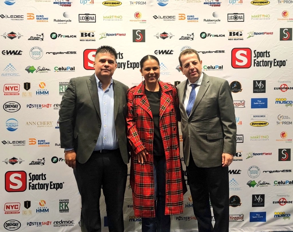  El secretario de Desarrollo Económico, Fadlala Akabani, hoy durante la presentación de la “Sports Factory Expo 2022”, que se realizará del 9 al 11 de noviembre en el Centro Citibanamex. Foto tomada del Twitter de @SedecoCDMX