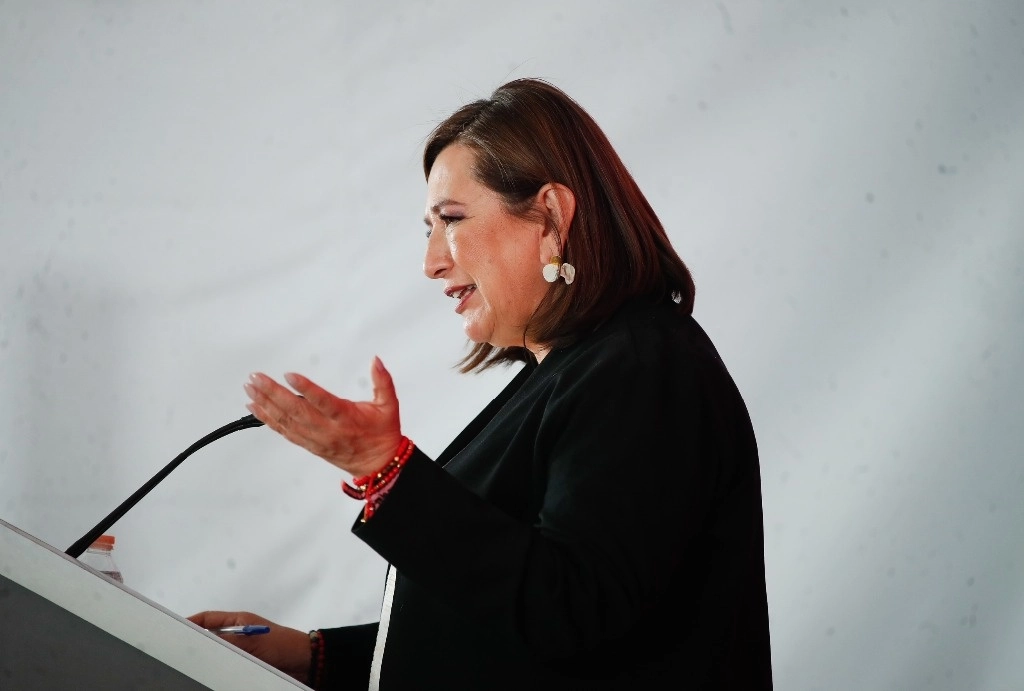 La candidata de Fuerza y Corazón por México, Xóchitl Gálvez. Foto Cristina Rodríguez