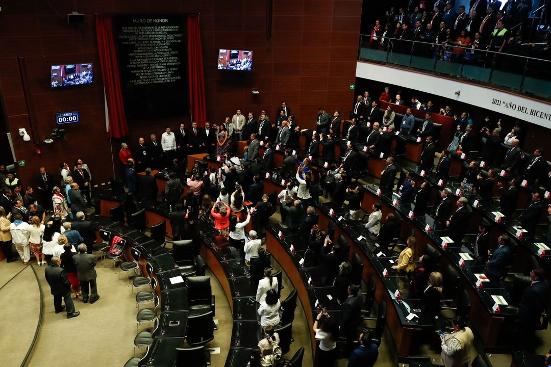 Salón de sesiones del Senado, el 15 de mayo de 2025. Foto 