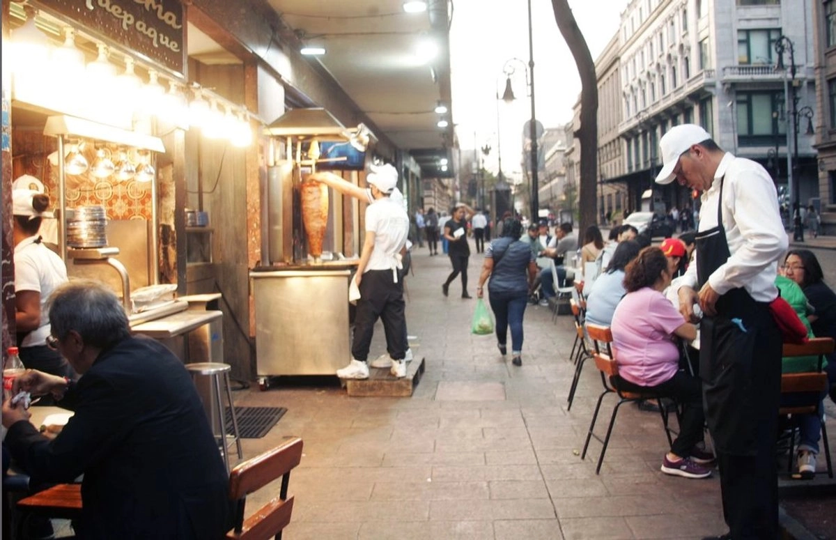 Taquería en el Centro Histórico de la Ciudad de México, en imagen de archivo. Foto 