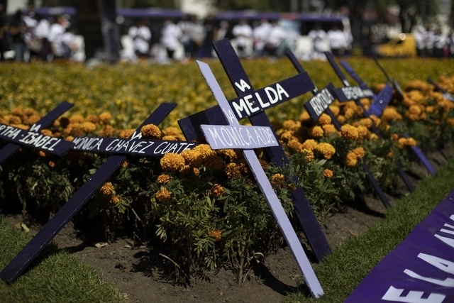 Altar por las mujeres víctimas de feminicidio en México. Alfredo Domínguez /Archivo