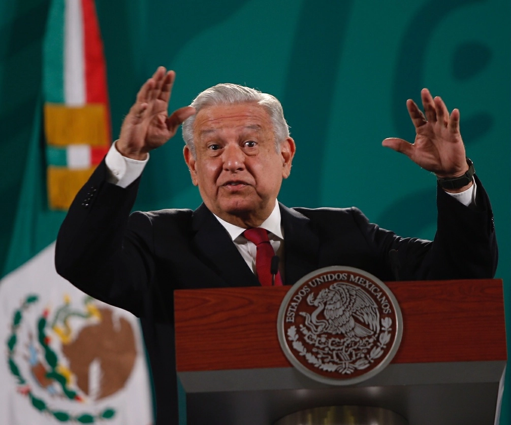 El presidente Andrés Manuel López Obrador, durante la conferencia matutina del 17 de septiembre pasado, en Palacio Nacional. Foto Guillermo Sologuren 