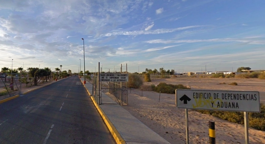 Garita Internacional de Mexicali-Calexico, en Baja California. Foto Google Maps   