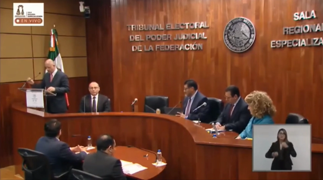 Transmisión del informes de labores del presidente del Tribunal Electoral del Poder Judicial. Foto @TEPJF_informa
