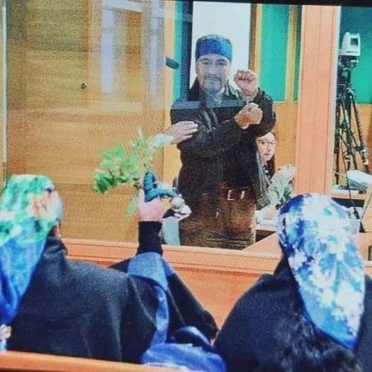 uicio penal contra Héctor Llaitul Carrillanca, dirigente de organización social en Chile. Foto @WallmapuResiste