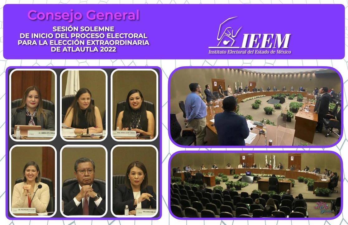 El Consejo General del Instituto Electoral del Estado de México dio inicio a los comicios extraordinarios de Atlautla, cuya jornada electoral está programada para el 15 de mayo. Foto tomada del Twitter de @SLopezBringas