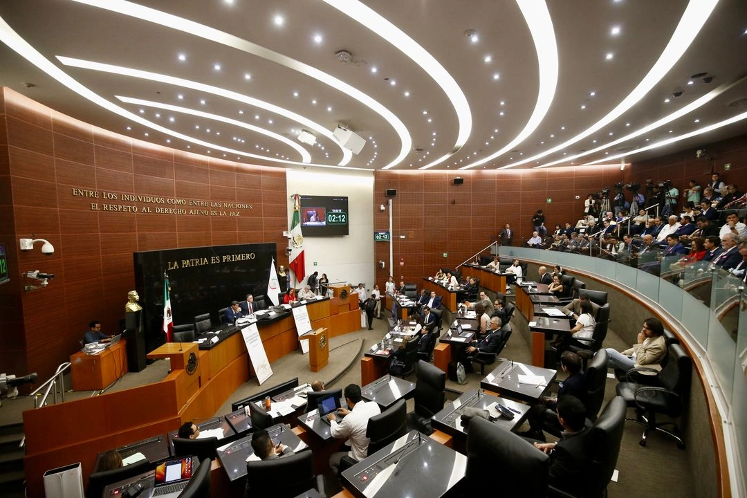 Perspectiva de la sala de sesiones del Senado de la República este 08 de mayo de 2025. Foto 