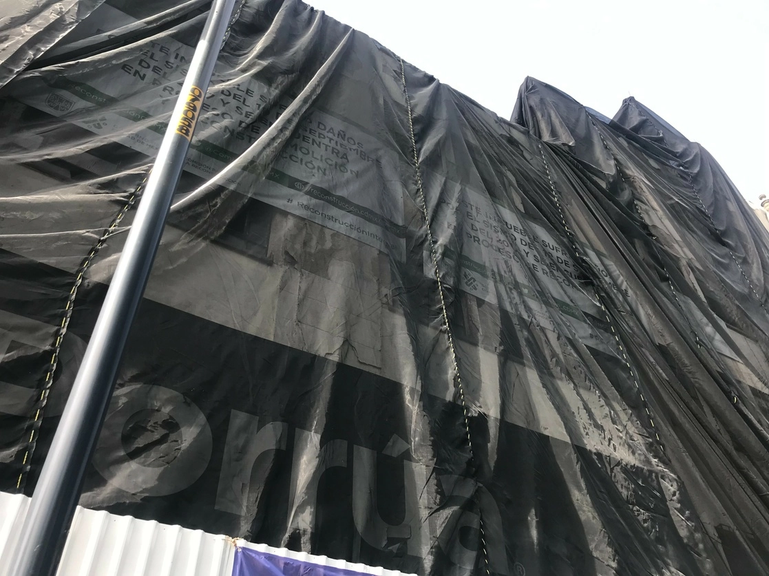 En la reconstrucción del edificio participará Grupo Alfa en sociedad con la familia Porrúa, el 30 de agosto de 2021. Foto Bertha Ramírez