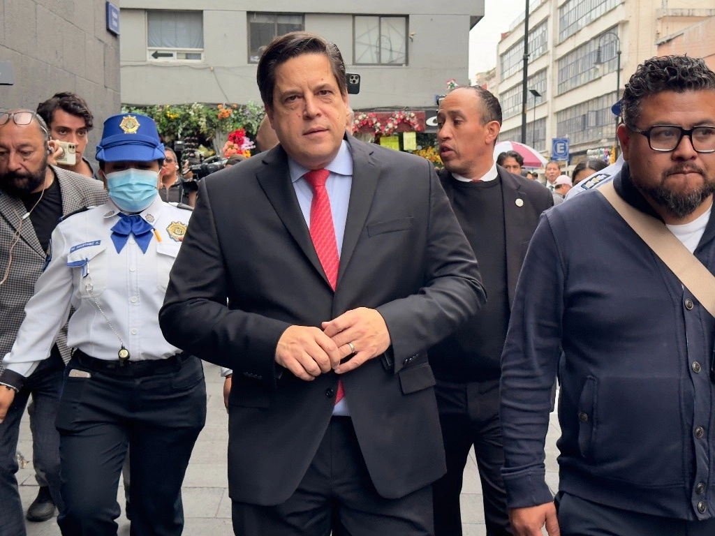 El ministro Alfredo Gutiérrez Ortiz Mena tras una reunión en la Suprema Corte de Justicia de la Nación, el 9 de septiembre de 2024. Foto Roberto García Ortiz