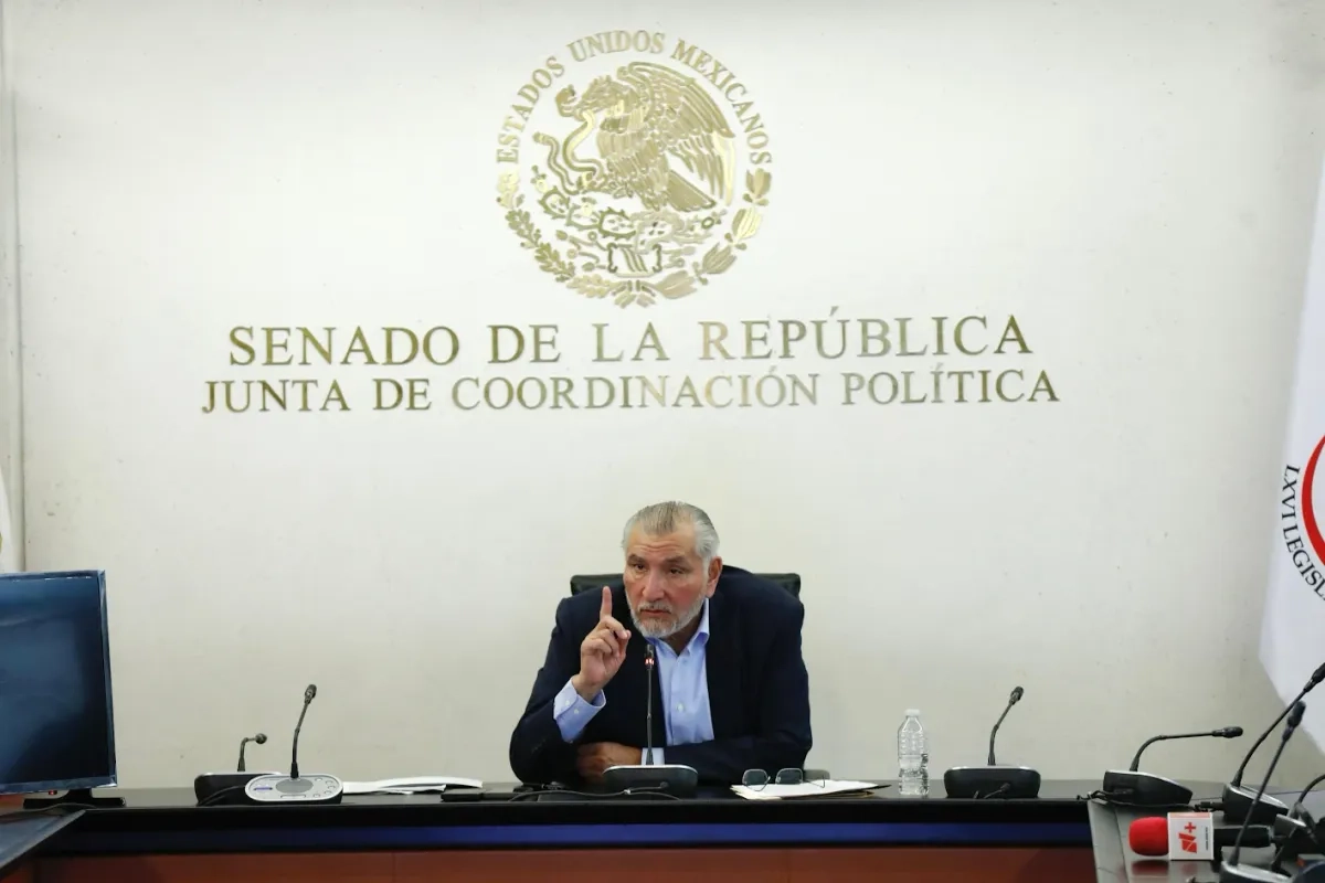 El senador Adán Augusto, presidente de la Junta de Coordinación Política. 