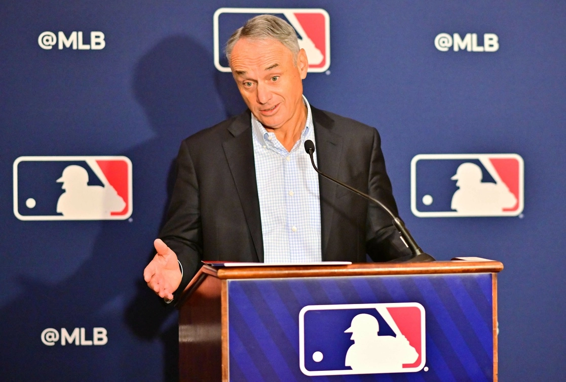 Rob Manfred, comisionado de las Grandes Ligas. Foto Afp