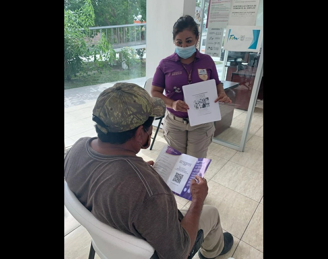 El INM apoya a los repatriados mexicanos a reincorporarse a la actividad productiva. Foto Tomada del Twitter @INAMI_mx
