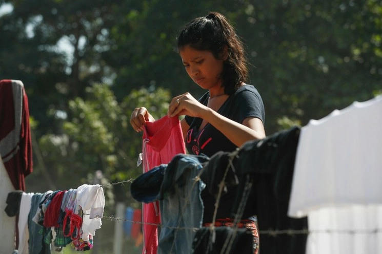 Entre 2019 y 2020, el INM ha atendido a más de 78 mil niñas, adolescentes y mujeres adultas migrantes. Foto Víctor Camacho
/Archivo