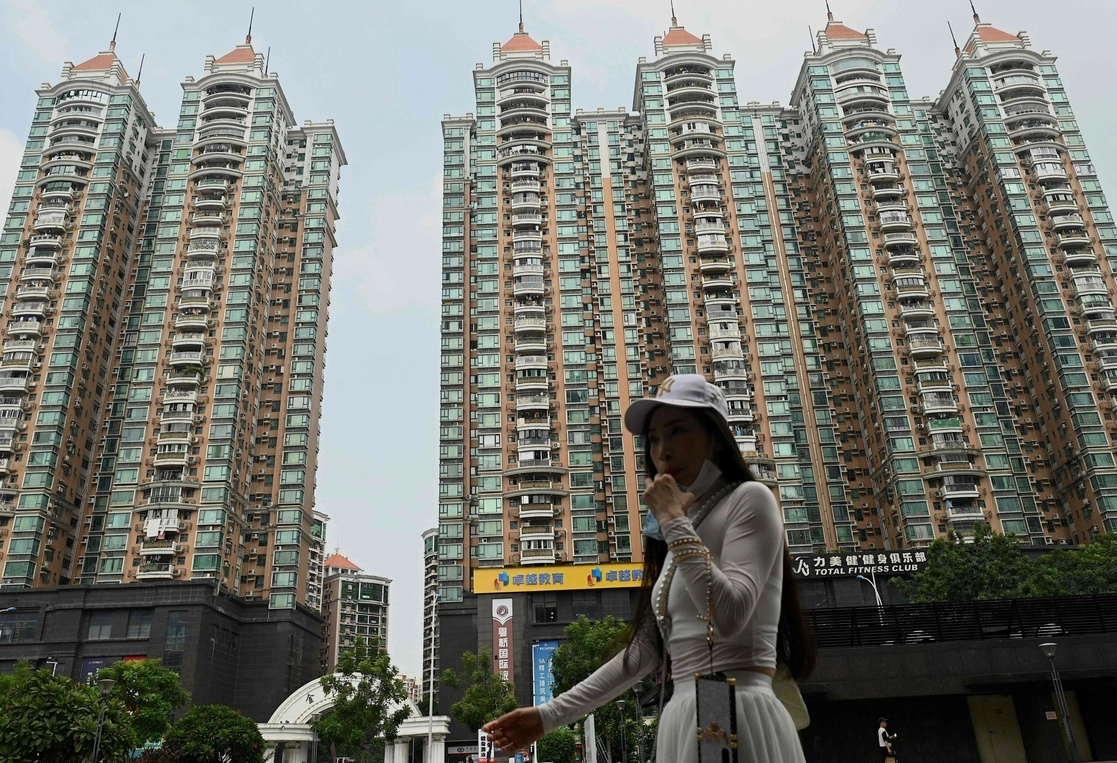 Aspectos de un complejo inmobiliario de Evergrande en China. Foto Afp