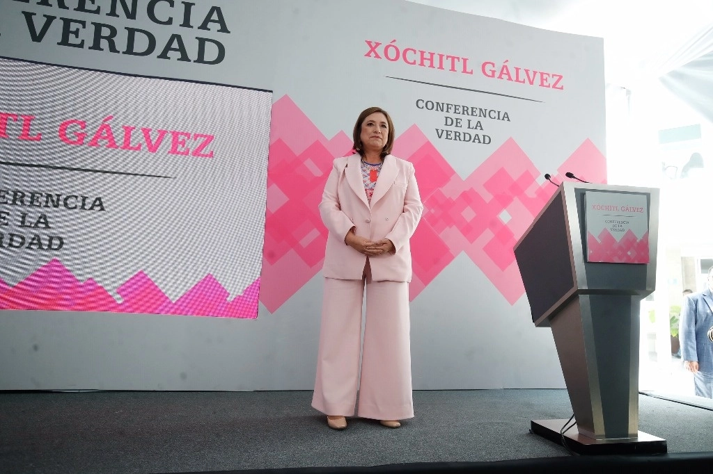 Morena acusó que empresarios financian el inmueble donde Xóchitl Gálvez ofrece sus conferencias de prensa. Foto Cristina Rodríguez