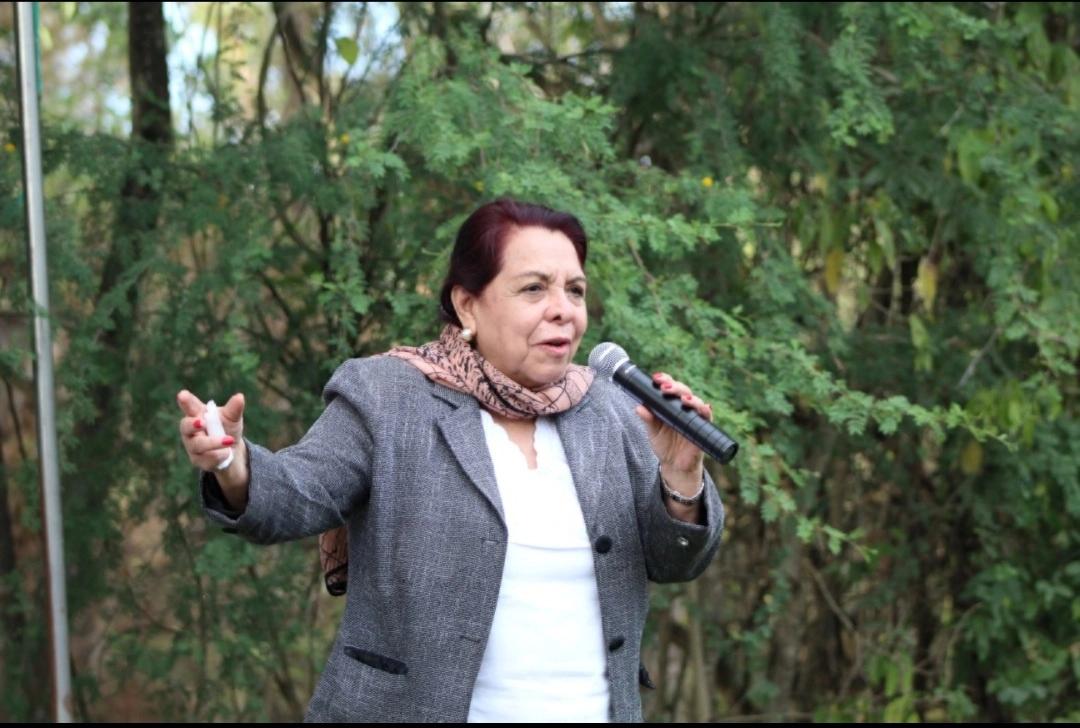 Celia Maya, candidata de Morena a la gubernatura estatal se encuentra en segundo lugar de las preferencias electorales. Foto La Jornada