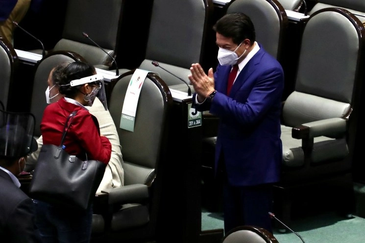 Mario Delgado, coordinador de la Jucopo en la Cámara de Diputados. Foto Luis Castillo/ Archivo