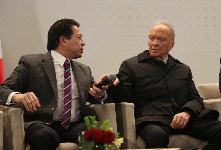 Alejandro Gertz Manero junto a Mario Delgado, en imagen de archivo. Foto José Antonio López