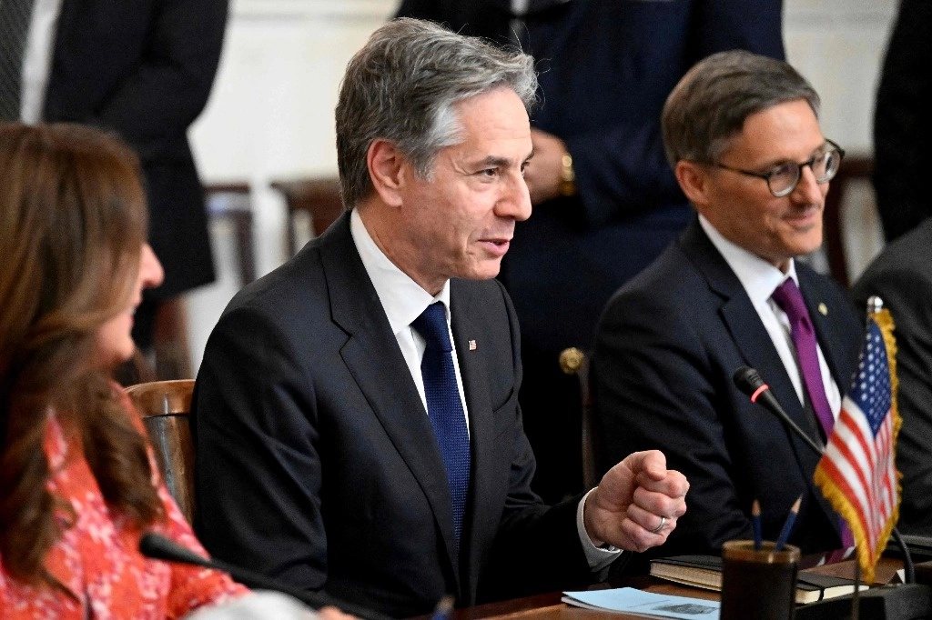 “Hemos sometido una resolución ante el Consejo de Seguridad pidiendo un alto el fuego inmediato vinculado a la liberación de los rehenes, y esperamos que los países la apoyen”, declaró el secretario de Estado, Antony Blinken. Foto Afp
