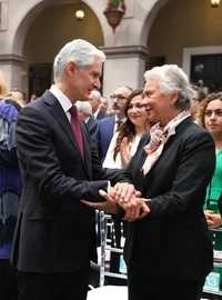 El gobernador del Edomex, Alfredo del Mazo y la titular de la Segob, Olga Sánchez Cordero, fueron los encargados de inaugurar el lugar. Foto La Jornada/ Archivo 