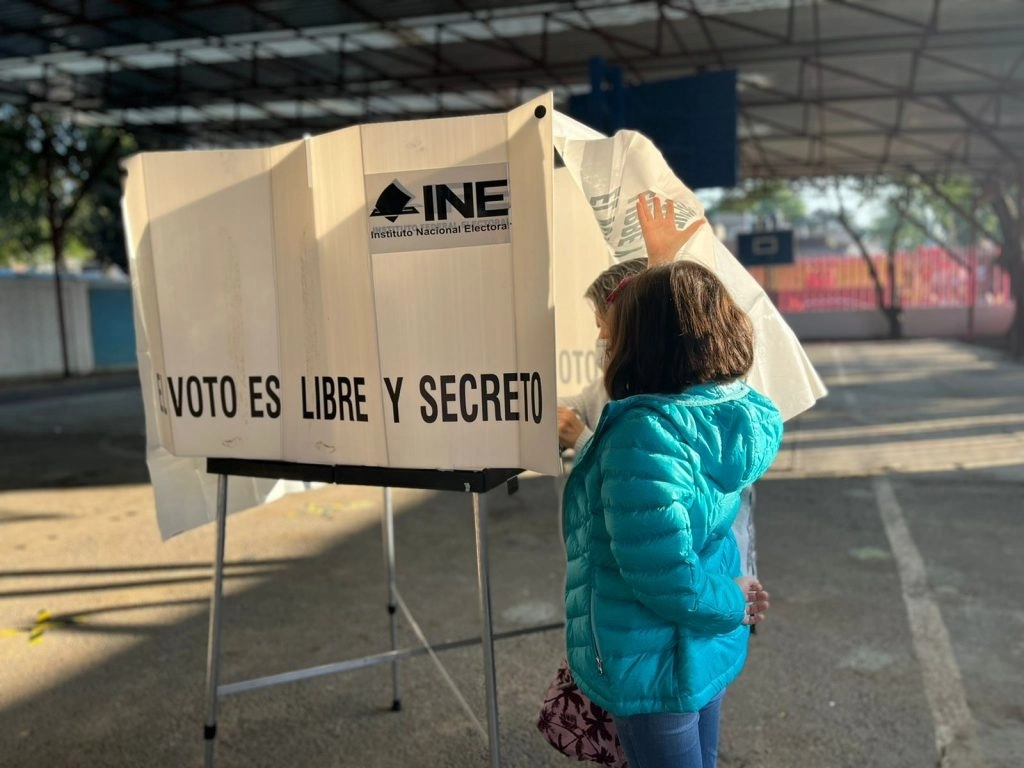 Casillas electorales instaladas por el INE en imagen de archvivo. Foto Instituto Nacional Electoral 