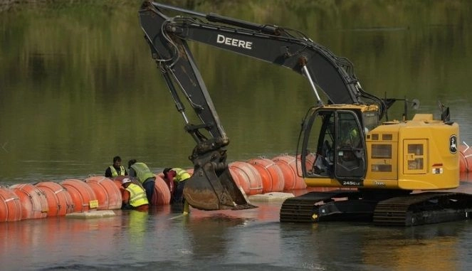 Se planea que la instalación de las boyas en el Río Bravo se realice la próxima semana, que históricamente ha sido la zona más concurrida de cruces irregulares. Foto 